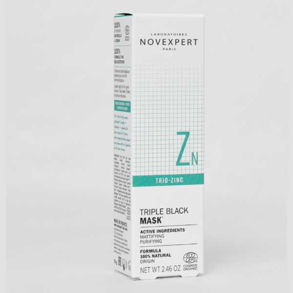 Maschera pelle impura Trio Zinc Novexpert | Triple Black Masque Trio Zinc