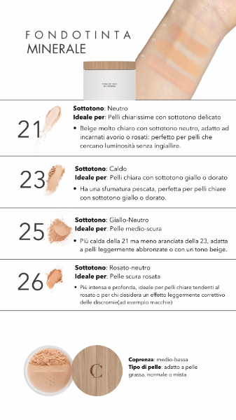 Fondotinta in polvere Bio minerale  Couleur Caramel